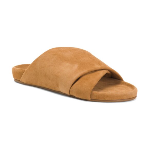 BEEK Suede Kea Sandals in Almond - Picture 1 of 3